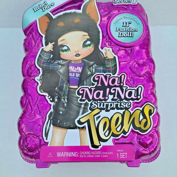 Na Na Na Surprise Teens Rebel Dare 11" Soft Fabric Fashion Doll Series 1 SEALED - Picture 1 of 4